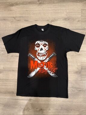 Misfits Friday The 13th Fiend Skull Band Tee Men’s Size Large